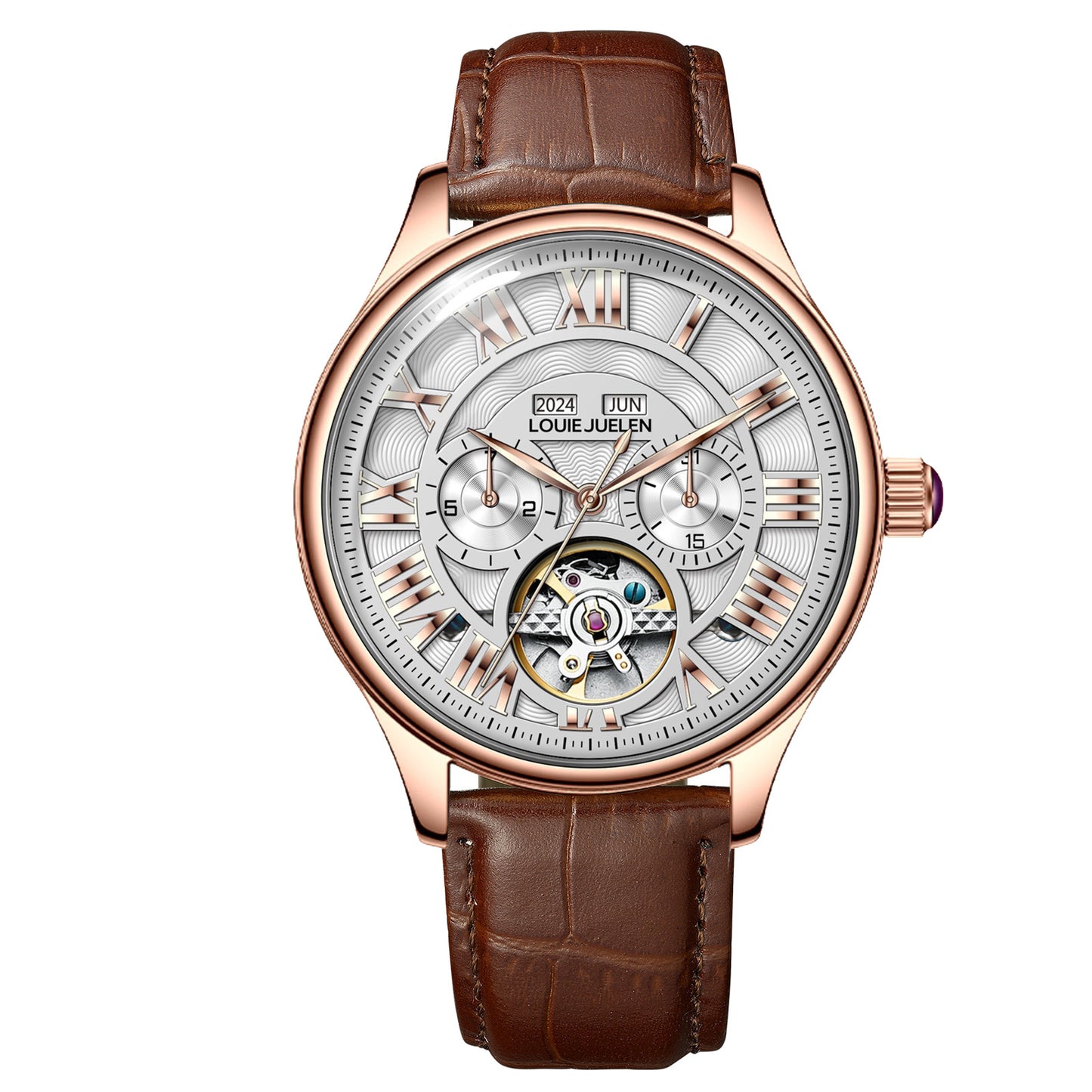 Monthly Calendar Display Men's Mechanical Watch