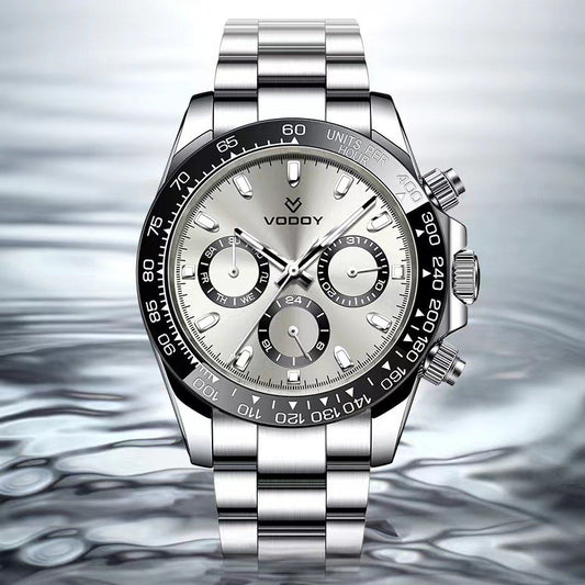 Popular real three-eye men's mechanical watch