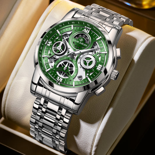 Hollow fashion business multi-function quartz watch