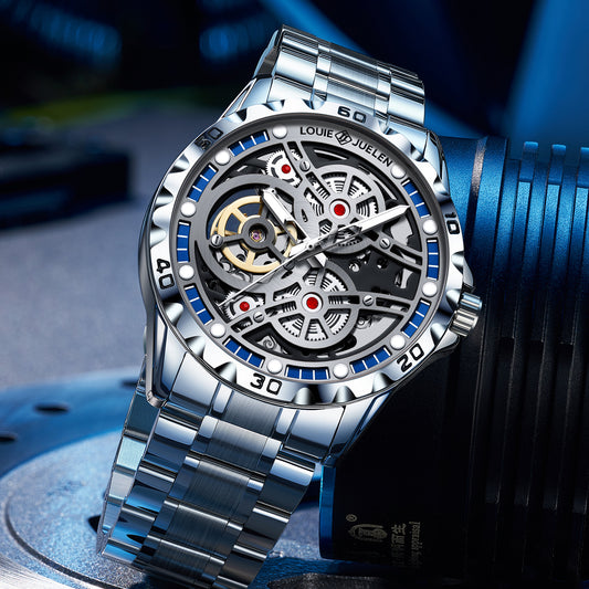 Hollow back through automatic mechanical watch business men's watch
