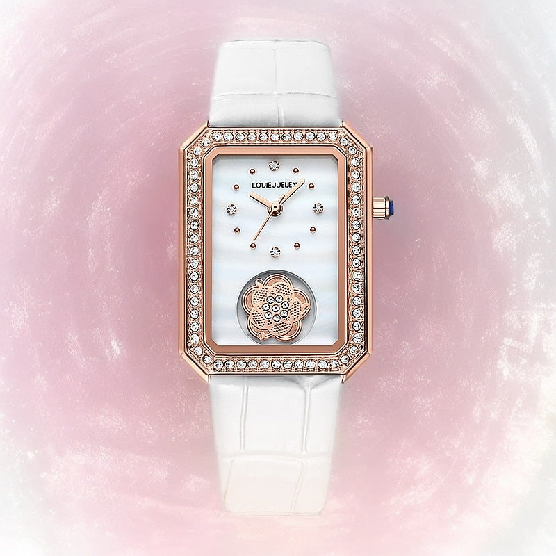 Fashion Versatile Women's Square Dial Quartz Watch