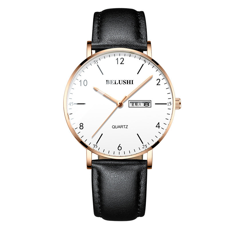 Fashion Leather Men's Watch Quartz Watch