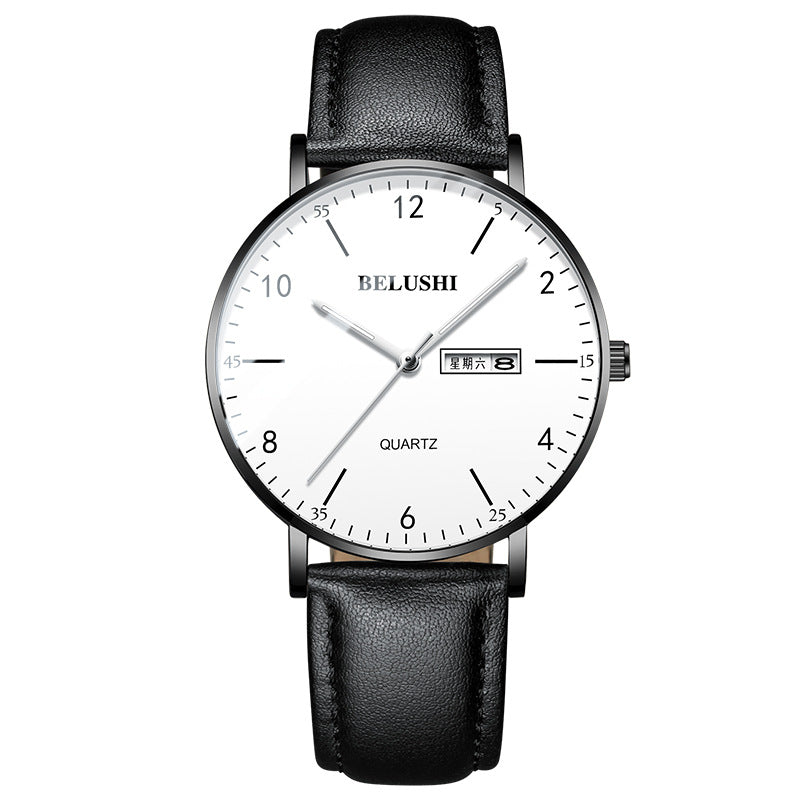 Fashion Leather Men's Watch Quartz Watch