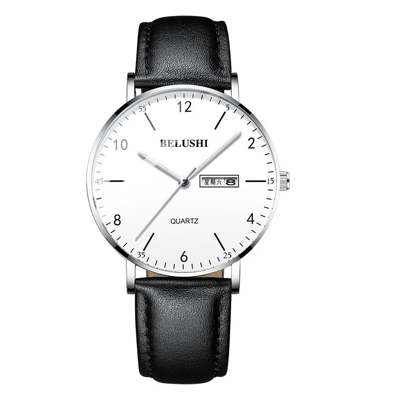 Fashion Leather Men's Watch Quartz Watch