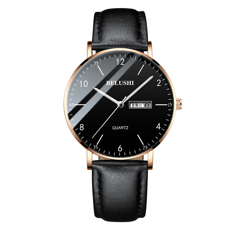 Fashion Leather Men's Watch Quartz Watch