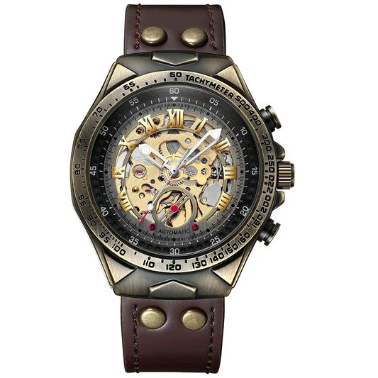 Men's Bronze Automatic Mechanical Watch