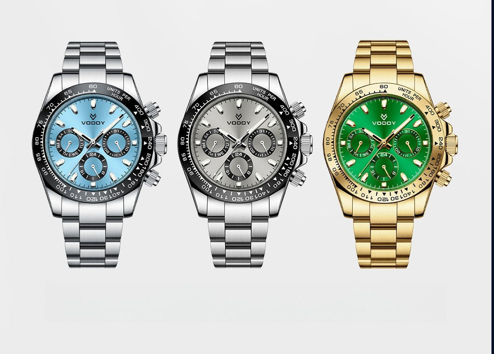 Mechanical watch men's three-hand dial waterproof luminous