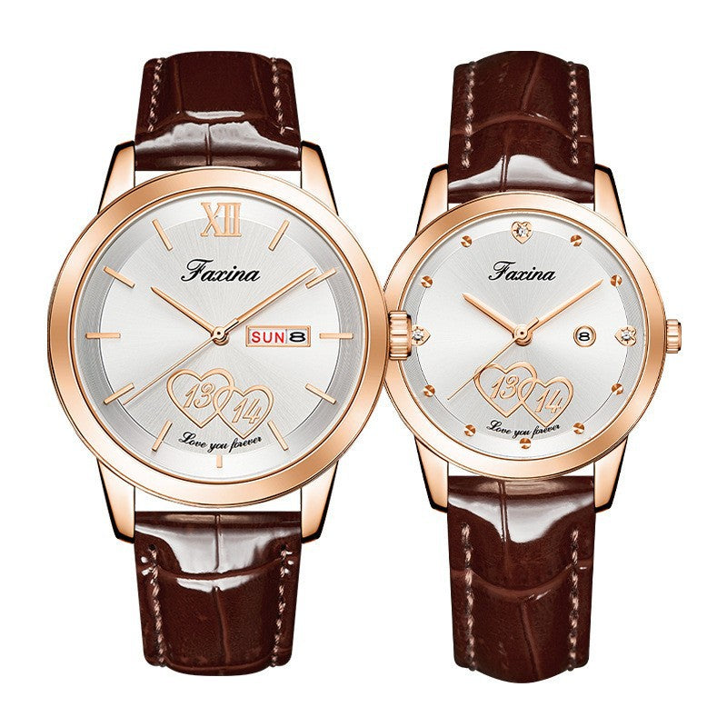 His & Hers Fashion Quartz Watch Set