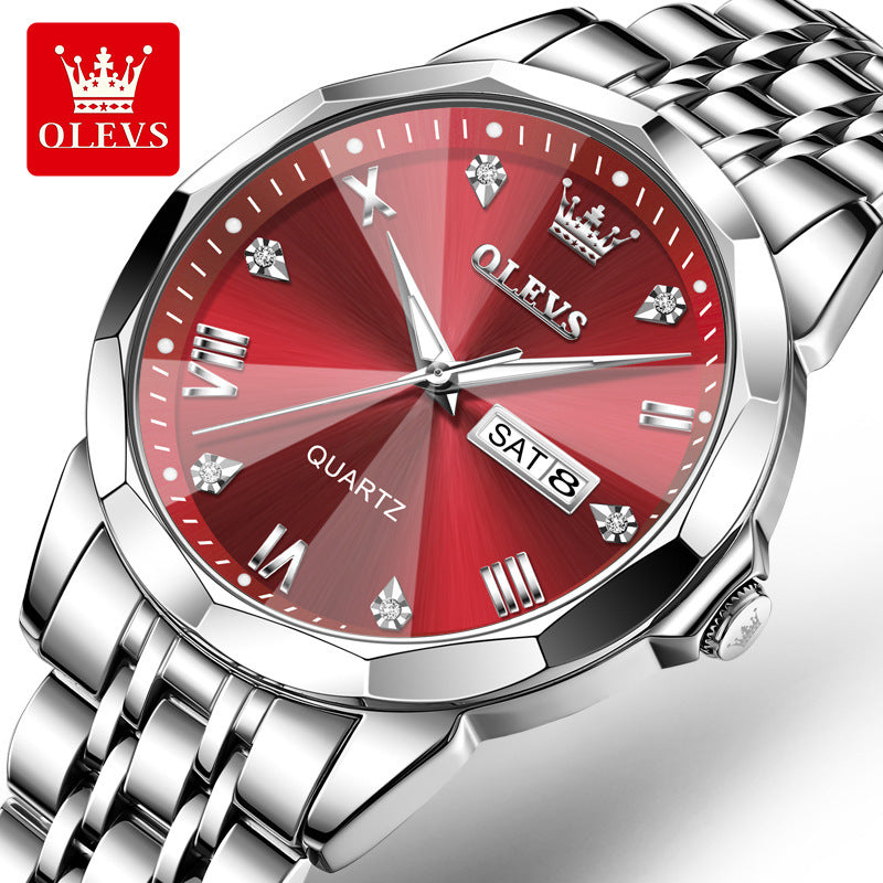 Men's Dual Calendar Quartz Watch