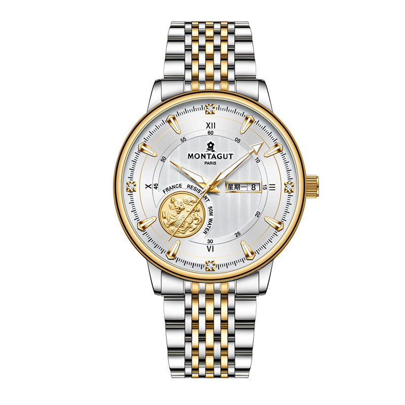 Quartz watch waterproof luminous men's business