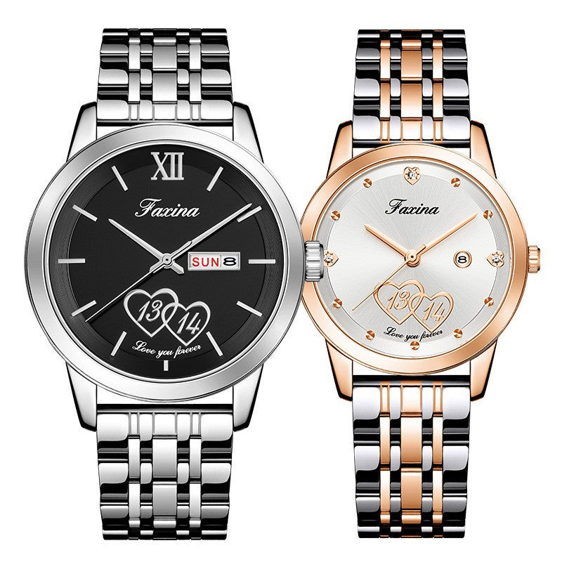 His & Hers Fashion Quartz Watch Set