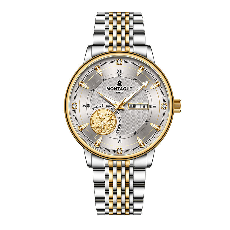 Quartz watch waterproof luminous men's business