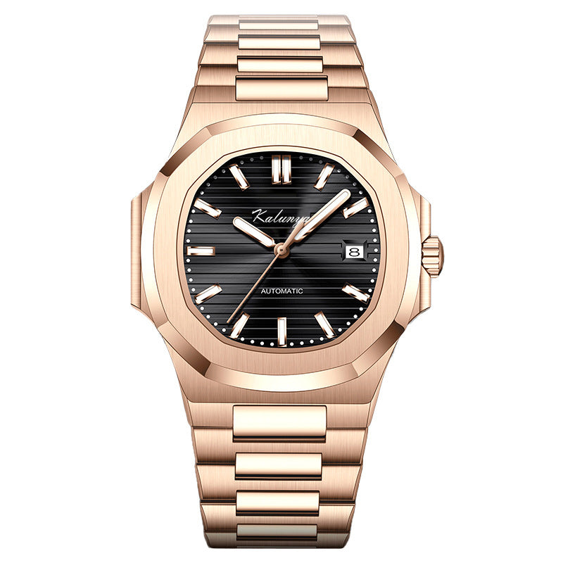 Trendy Versatile Dial Waterproof Steel Strap Men's Quartz Watch