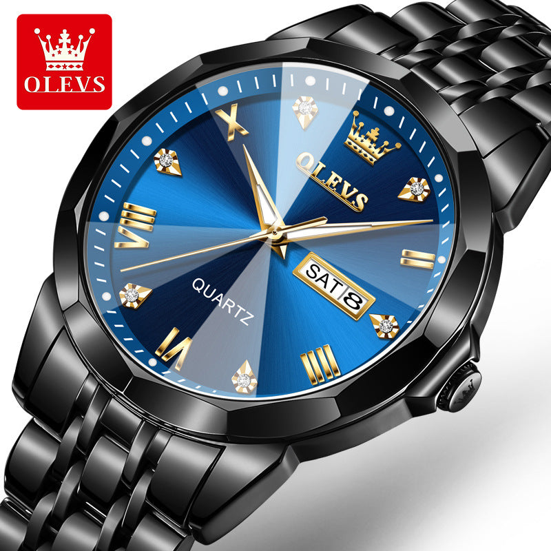 Men's Dual Calendar Quartz Watch
