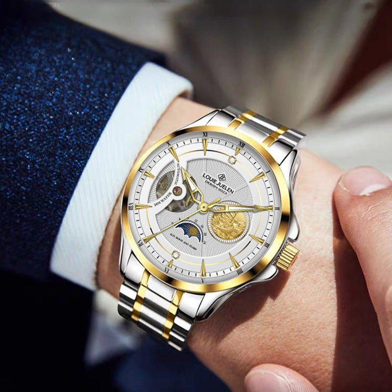 Sun, Moon and Stars Automatic Men's Mechanical Watch