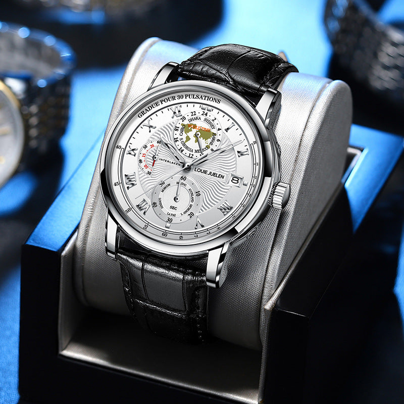 Light Luxury Men's Multifunctional Waterproof Luminous Men's Quartz Watch