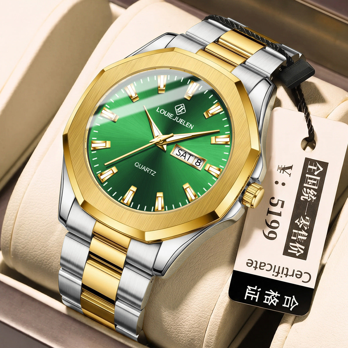 Stylish and simple quartz watch men's business watch