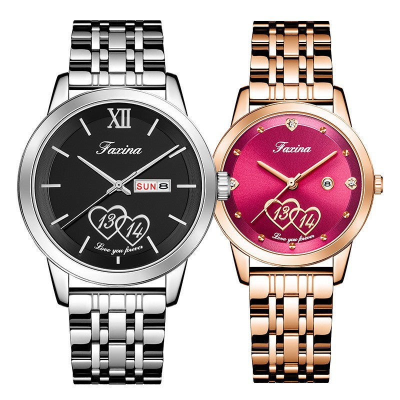 His & Hers Fashion Quartz Watch Set