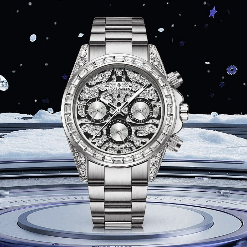 Business mechanical watch multi-function men's watch