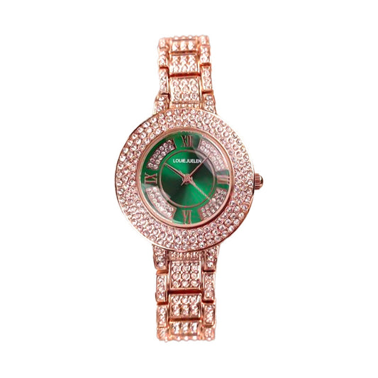 Diamond-encrusted light luxury high-end fashion women's quartz watch