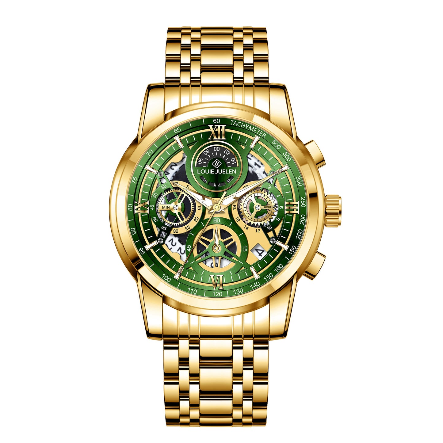 Hollow fashion business multi-function quartz watch