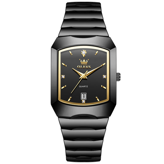 Men's Square Tungsten Quartz Watch