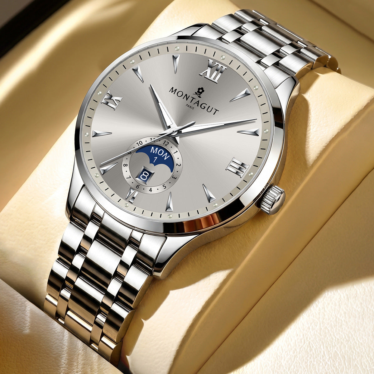 Fully automatic men's business mechanical watch Moon phase luxury high-end watch