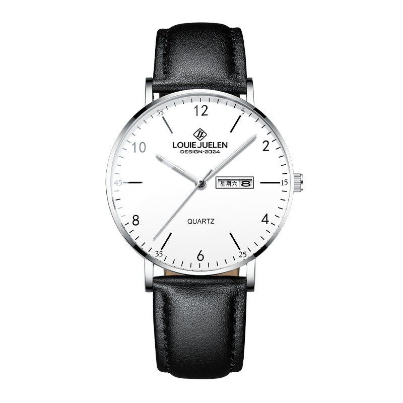 Fashion Leather Men's Watch Quartz Watch