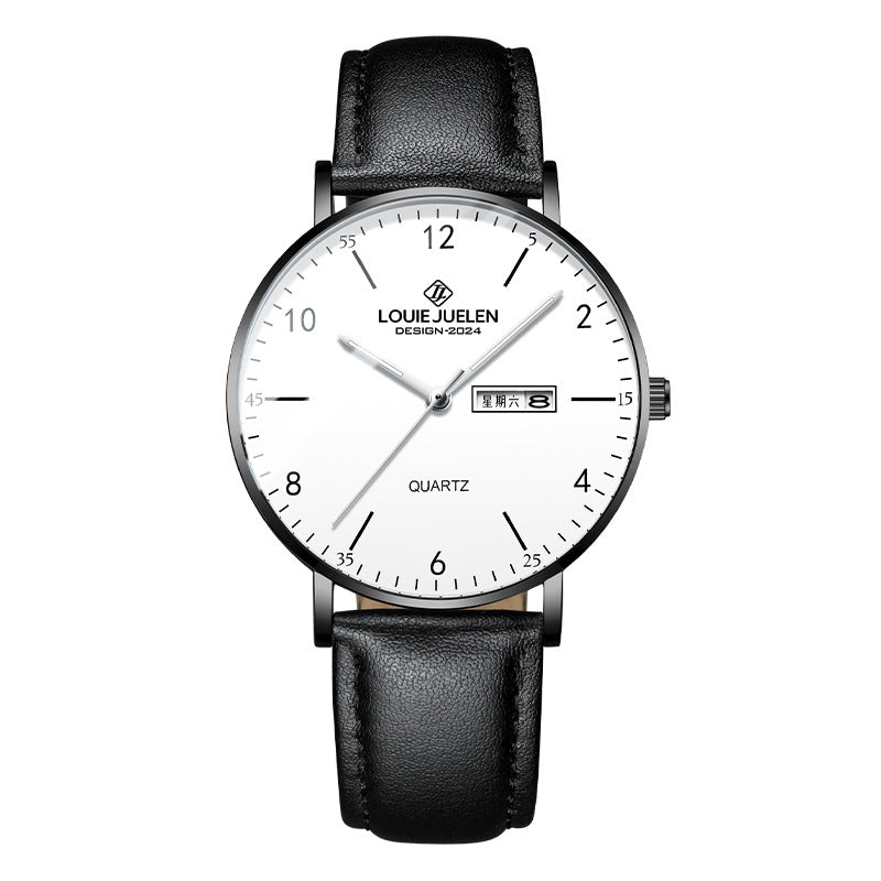 Fashion Leather Men's Watch Quartz Watch
