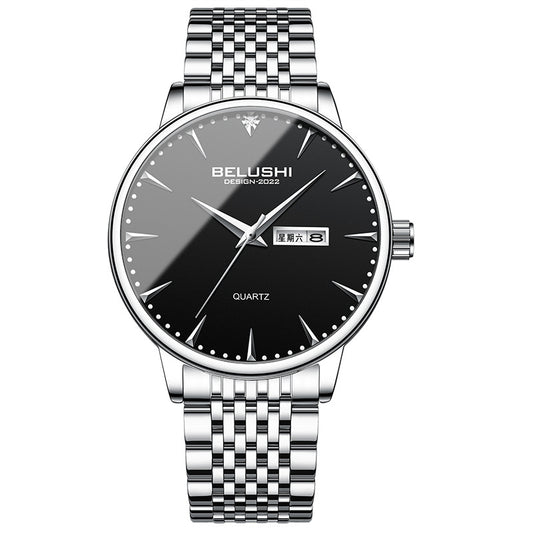 Business stainless steel with waterproof men's fashion quartz watch