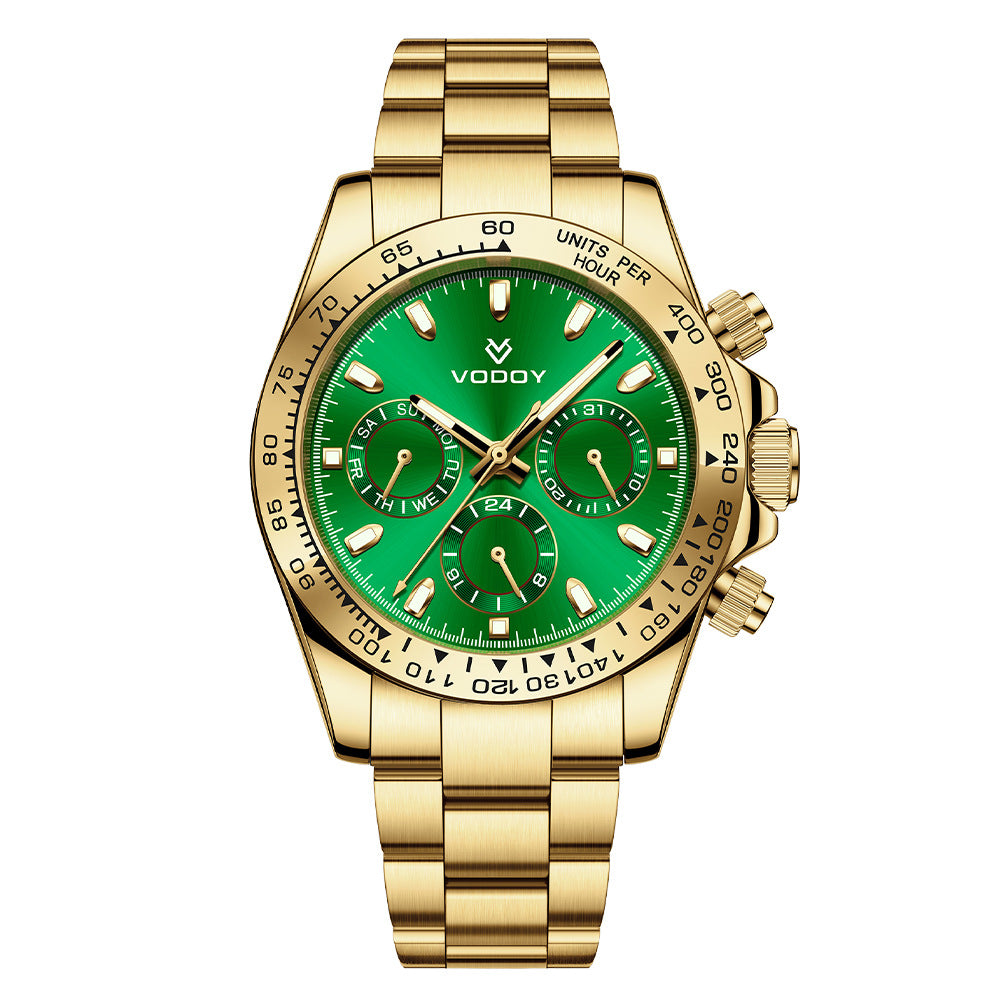 Mechanical watch men's three-hand dial waterproof luminous