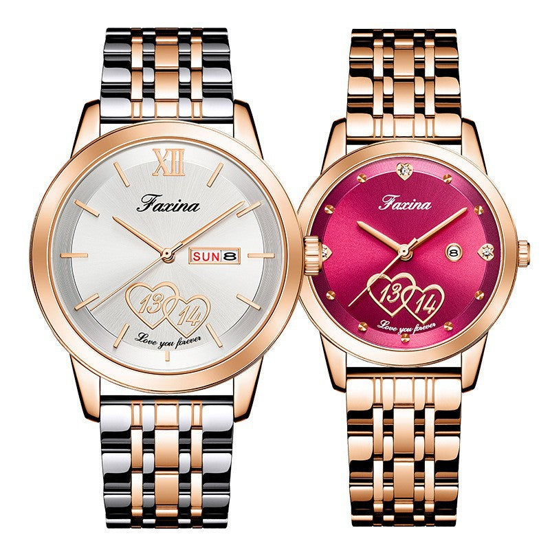 His & Hers Fashion Quartz Watch Set