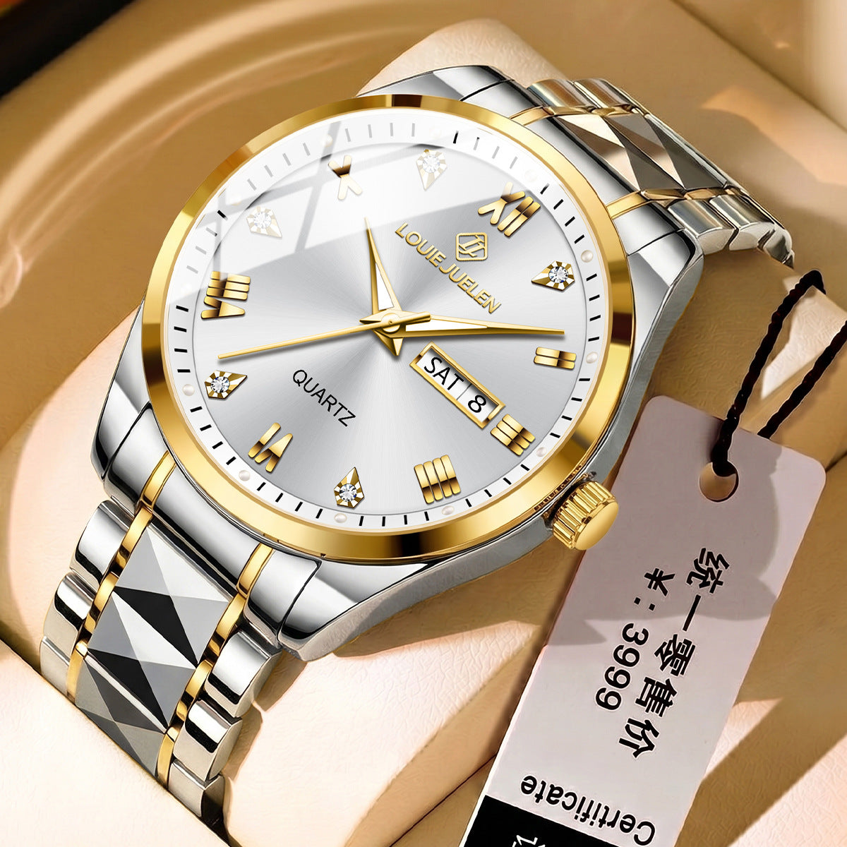 High-end business quartz watch luminous waterproof men's watch