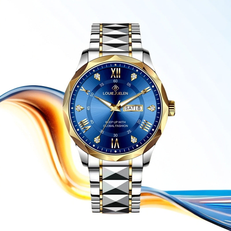 Business Men's Stainless Steel Strap Quartz Watch