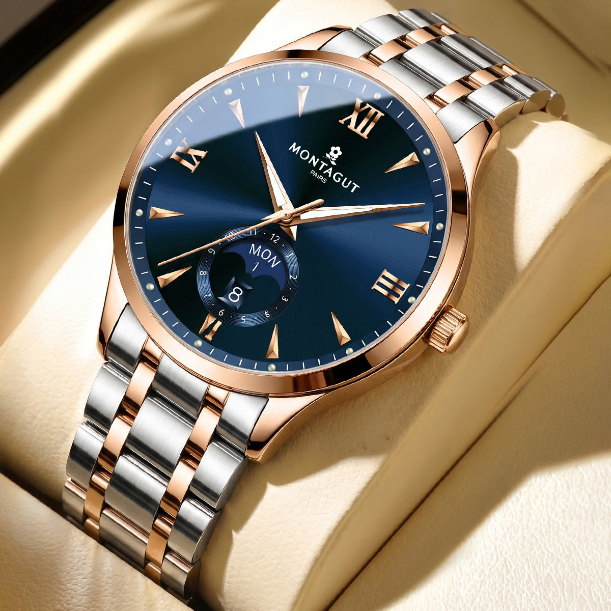 Fully automatic men's business mechanical watch Moon phase luxury high-end watch