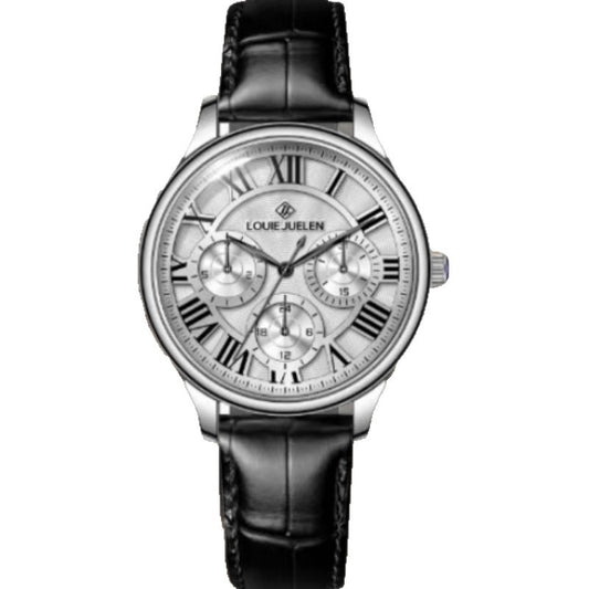 Multifunctional mechanical women's watch leather strap