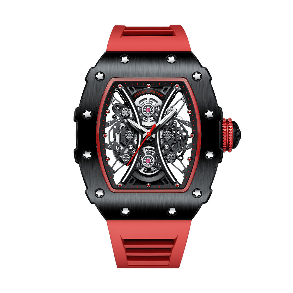 Hollow men's watch waterproof luminous mechanical watch