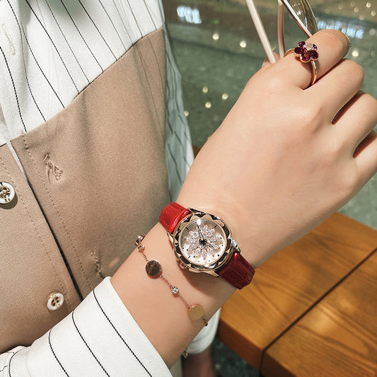 Simple women's watch niche light luxury high-end quartz watch