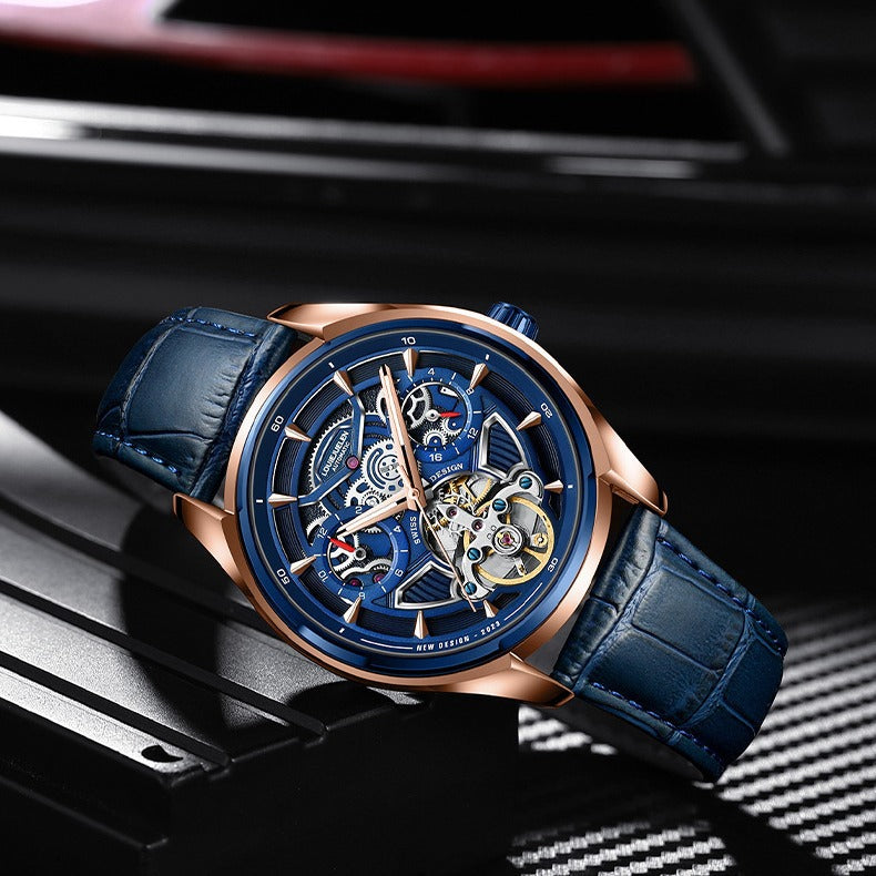 Spaceship series men's mechanical watch hollow model