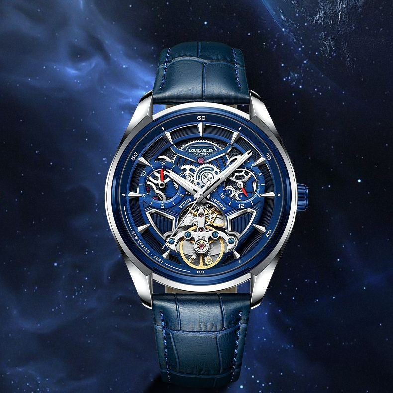 Spaceship series men's mechanical watch hollow model
