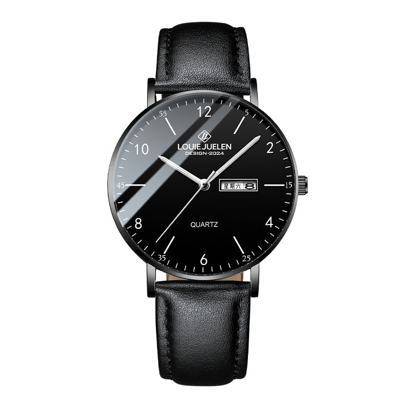 Fashion Leather Men's Watch Quartz Watch