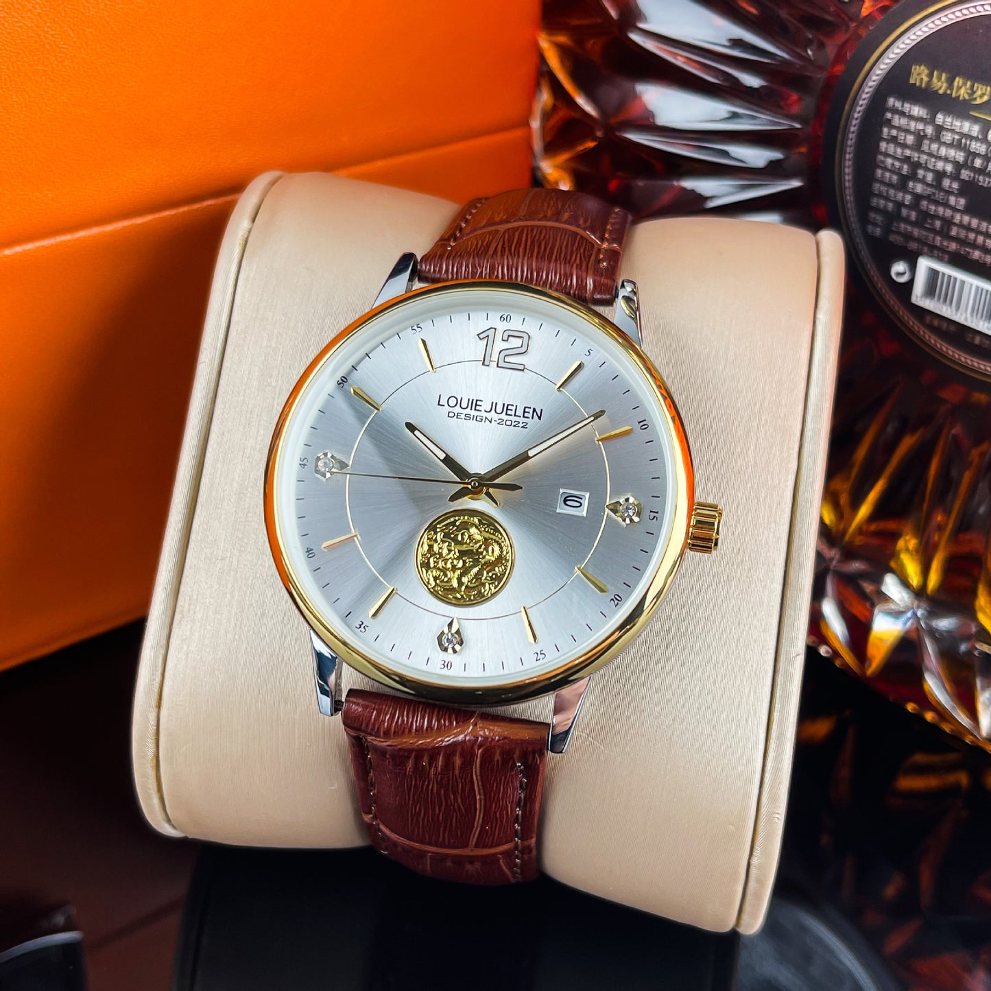 Diamond waterproof fashion casual men's quartz watch