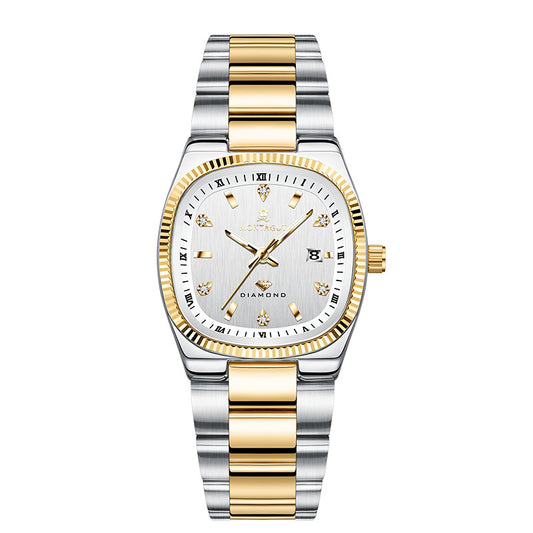 Couple Stainless Steel Quartz Watch Set