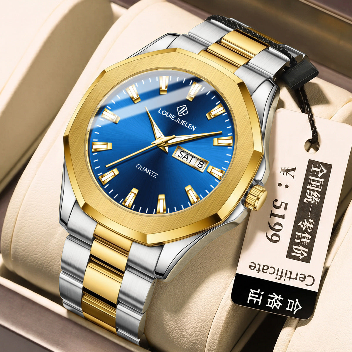 Stylish and simple quartz watch men's business watch