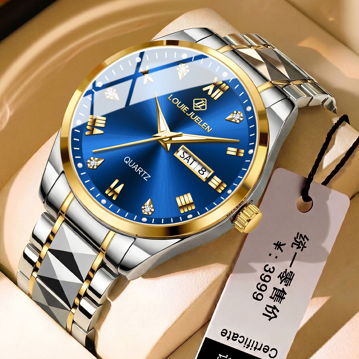 High-end business quartz watch luminous waterproof men's watch