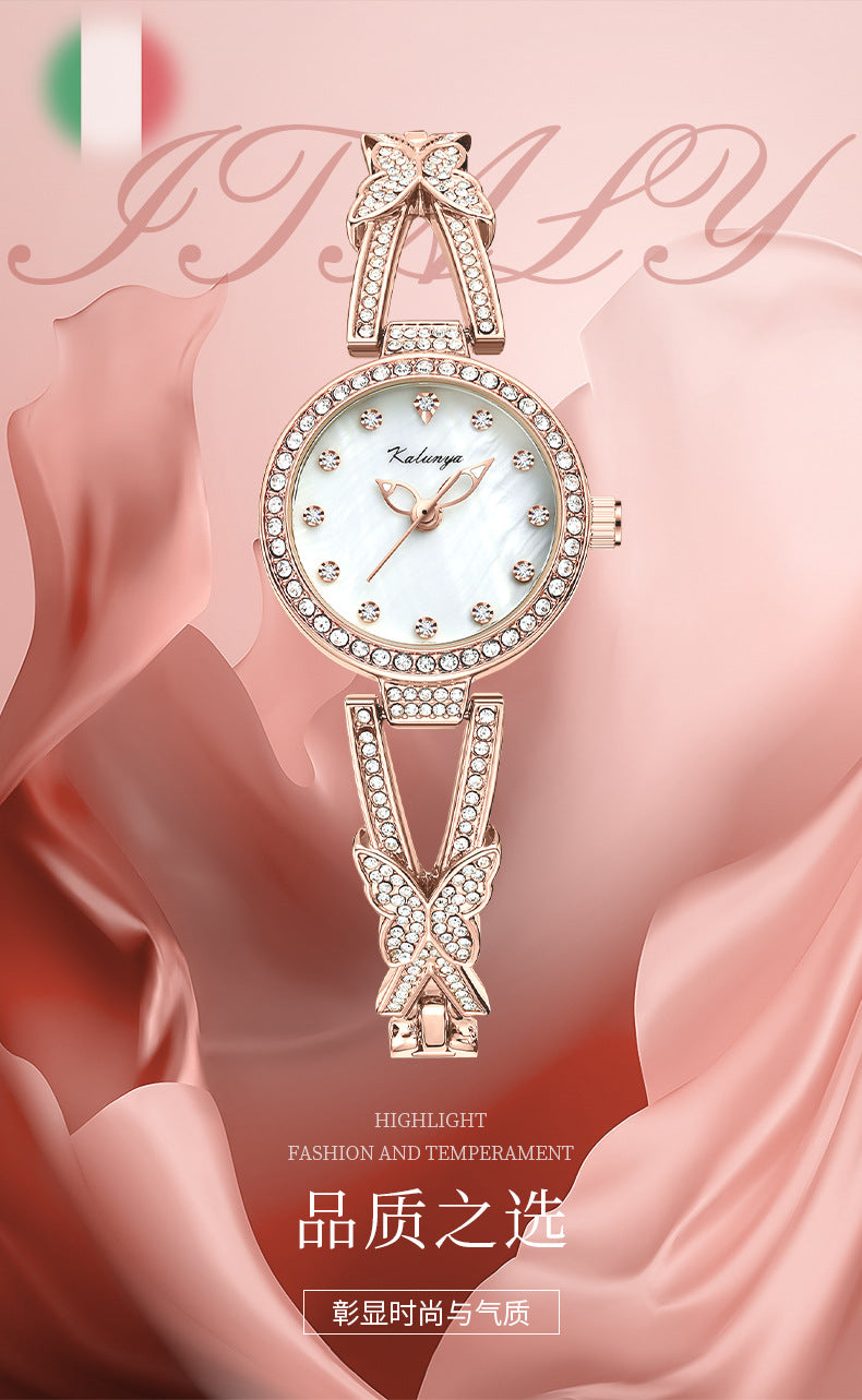 Ladies Diamond Embellished Quartz Watch