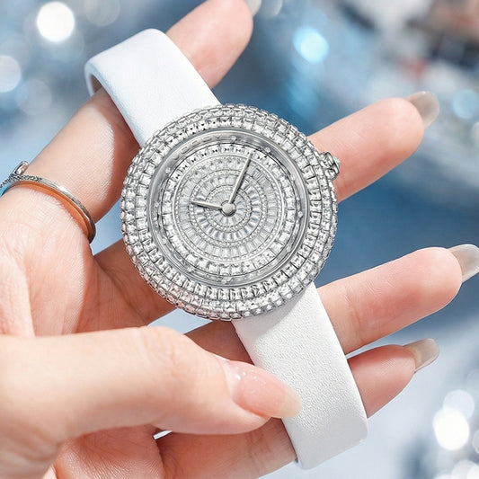 Gypsy Ladies Full Diamond Quartz Watch