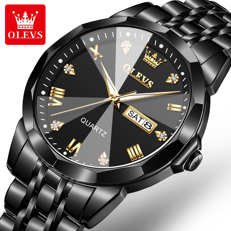 Men's Dual Calendar Quartz Watch