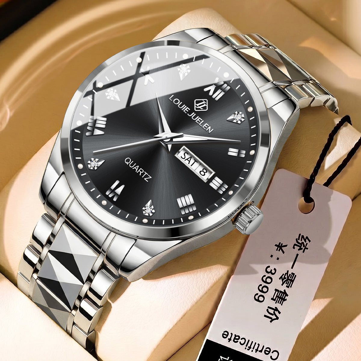 High-end business quartz watch luminous waterproof men's watch