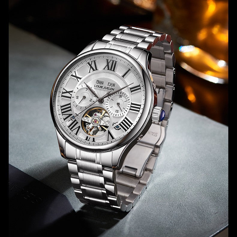 Monthly Calendar Display Men's Mechanical Watch